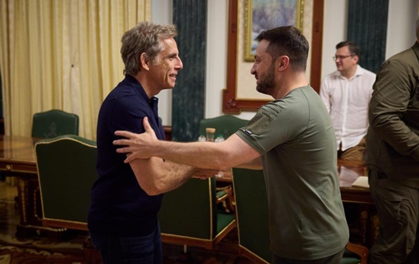 Actorul Ben Stiller s-a întâlnit cu Volodimir Zelenski: „Eşti eroul meu!”