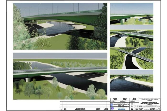 Cel mai nou pod transfrontalier dintre România şi Ucraina avansează conform graficului stabilit