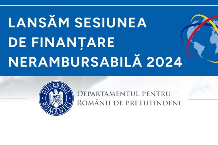 Departamentul pentru Românii de Pretutindeni lansează sesiunea de finanțare nerambursabilă pentru anul 2024